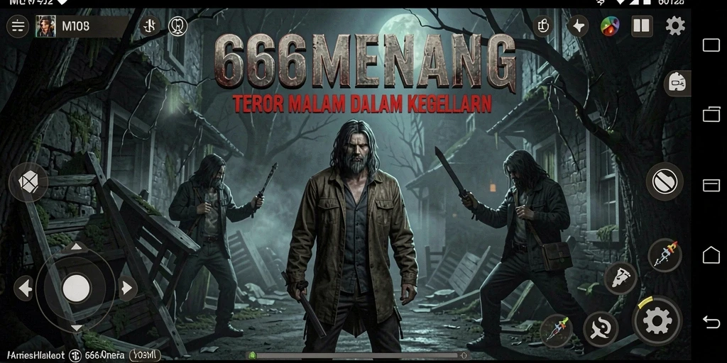 Gameplay menyeramkan dalam kegelapan penuh misteri.