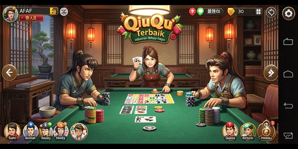 Screenshot gameplay QiuQiu AFAF yang menarik dan penuh strategi.