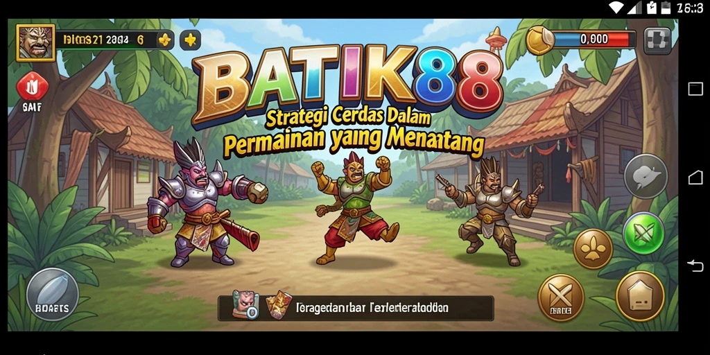 Tangkapan layar BATIK88 menampilkan strategi permainan yang intens dan mendebarkan.