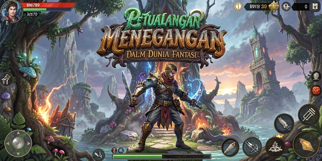 Tangkapan layar dari gameplay petualangan seru BNI789.