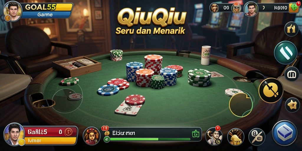 Screenshot gameplay QiuQiu GOAL55 yang seru.