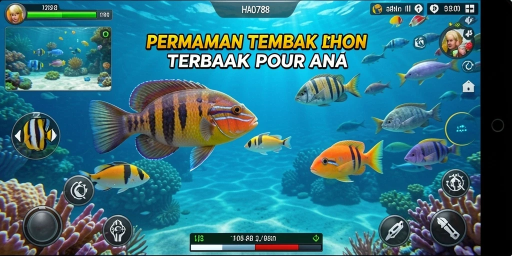 Tangkapan layar gameplay seru HAO788 dalam aksi tembak ikan.