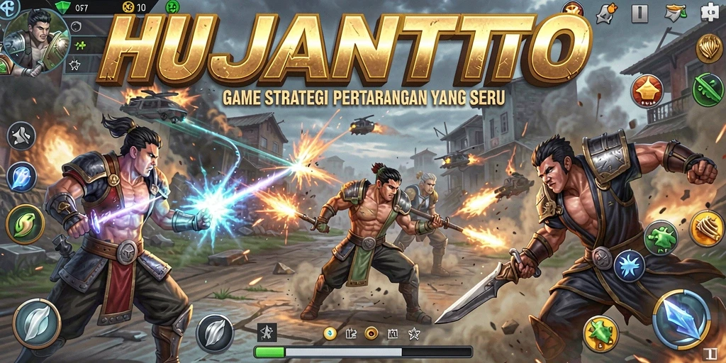 Tampilan gameplay HUJANTOTO yang penuh strategi dan seru.