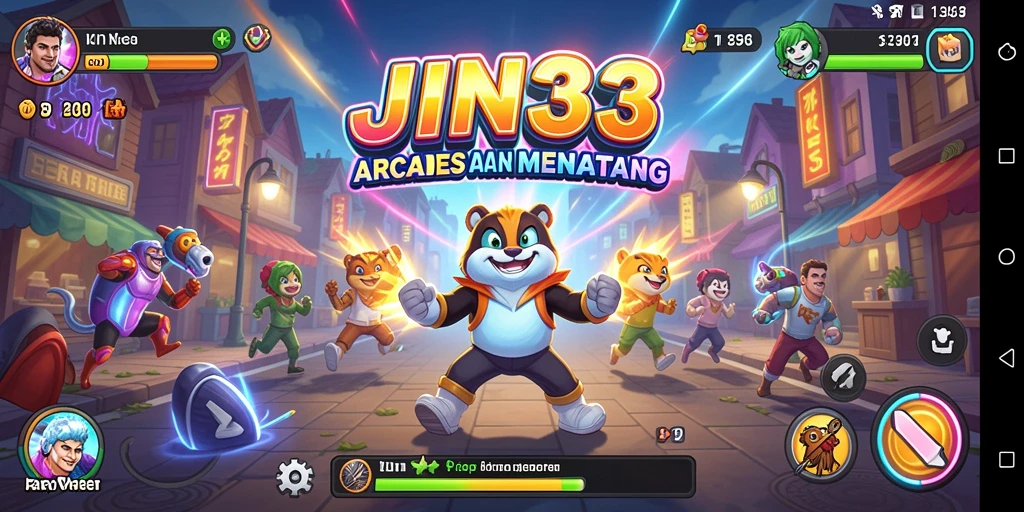 Tangkapan layar menampilkan aksi seru dari gameplay JIN33.
