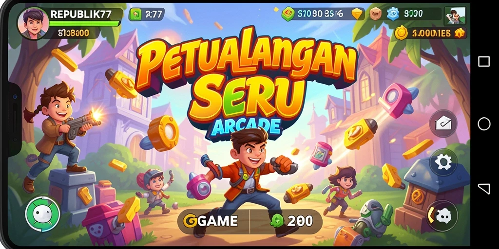 Tampilan menarik dari gameplay seru REPUBLIK77 yang menantang.