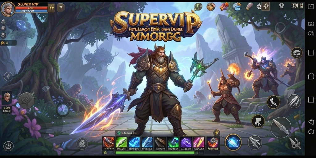 Gameplay menakjubkan dalam dunia MMORPG yang imersif.